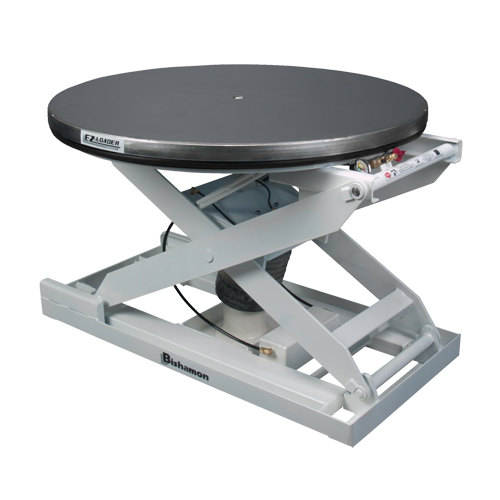 Positionneur pour palette &agrave; nivellement automatique EZ Loader E - plateforme en acier inoxydable, 43" lo x 43" la, Capacit&eacute; 4000 lb Seaboard Timber Mart