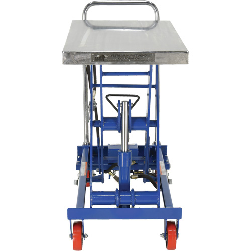 Pneumatic Hydraulic Scissor Lift Table, Steel, 32-1/2" L x 19-3/4" W, 1000 lbs. Cap. Seaboard Timber Mart