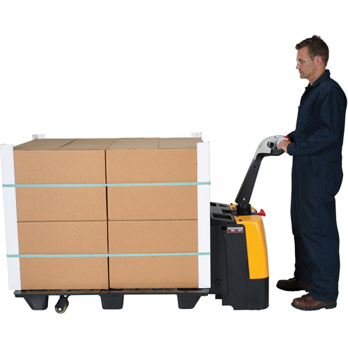 Transpalette &eacute;lectrique motoris&eacute;, Capacit&eacute; 3000 lb, 47" lo x 25" la Seaboard Timber Mart