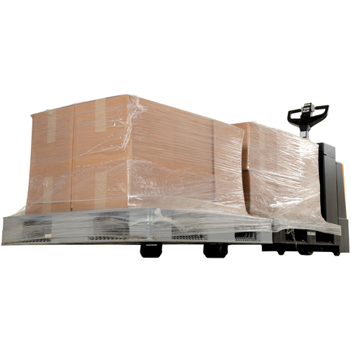 Fully Powered Electric Pallet Truck With  Stand-On Platform, 4500 lbs. Cap., 96" L x 30" W Seaboard Timber Mart