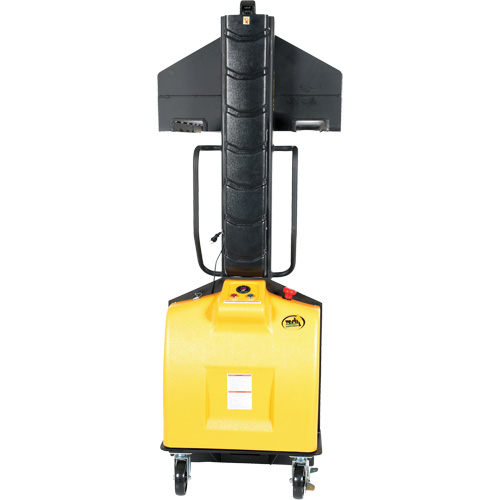 Narrow Mast Powered Lift Stacker, Electric Operated, 1500 lbs. Capacity, 63" Max Lift Seaboard Timber Mart