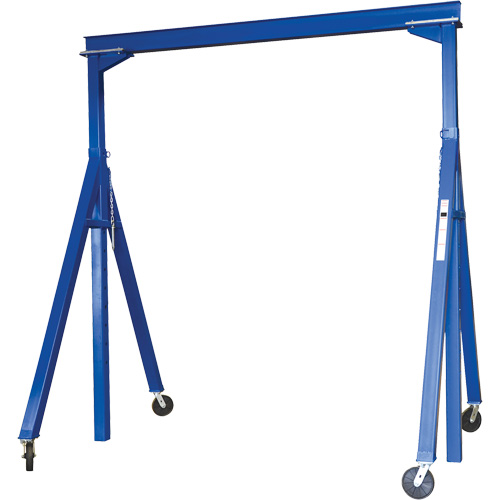 Adjustable Steel Gantry Crane, 10' L, 2000 lbs. (1 tons) Capacity Seaboard Timber Mart