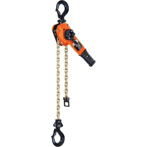 Series 653-A Ratchet Lever Hoist, 10' Lift, 3000 lbs. (1.5 tons) Capacity, Steel Chain Seaboard Timber Mart