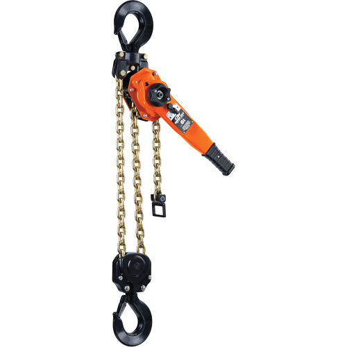 Series 653-A Ratchet Lever Hoist, 5' Lift, 12000 lbs. (6 tons) Capacity, Steel Chain Seaboard Timber Mart