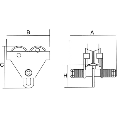 Chariot r&eacute;glable avec plaques de s&eacute;curit&eacute;, 4000 lb (2 tonnes) Seaboard Timber Mart