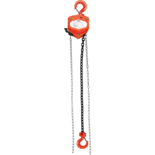 Chain Hoist, 10' Lift, 10000 lbs. (5 tons) Capacity, Alloy Steel Chain Seaboard Timber Mart