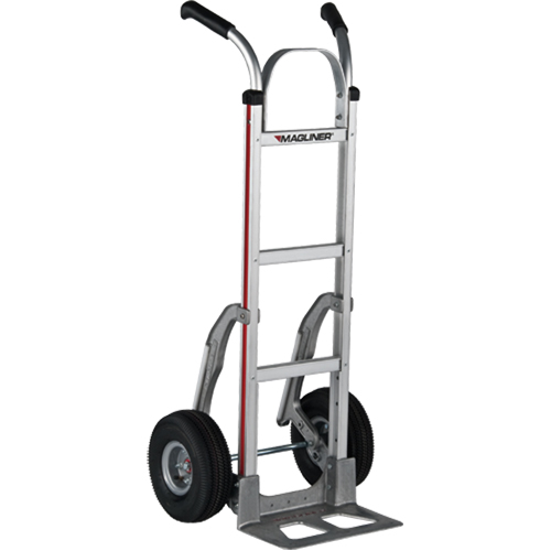 Knocked Down Hand Truck, Dual Handle, Aluminum, 48" Height, 500 lbs. Capacity Seaboard Timber Mart