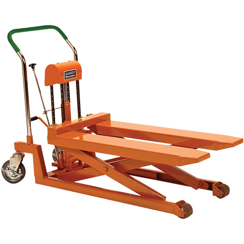 Dandy Lift Scissor Fork Lift Table, 37.1" L x 19.7" W, Steel, 1100 lbs. Capacity Seaboard Timber Mart