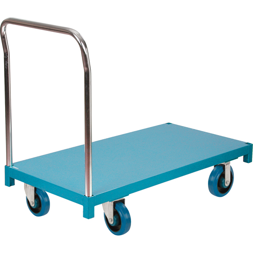 Platform Truck, 48" L x 30" W, 1200 lbs. Capacity, Rubber Casters Seaboard Timber Mart