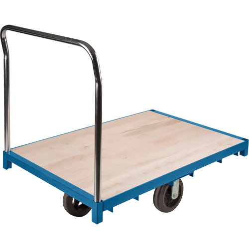 Chariot &agrave; plateforme robuste, 48" lo x 24" la x Capacit&eacute; 2000 lb, Roues en Caoutchouc Seaboard Timber Mart