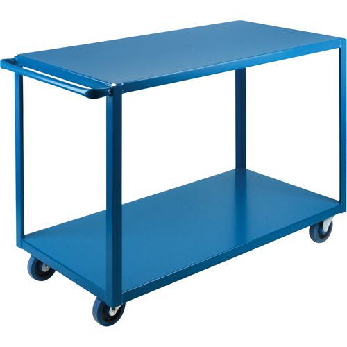Heavy-Duty Shelf Carts, 2 Tiers, 24" W x 36" H x 39" D, 1200 lbs. Capacity Seaboard Timber Mart