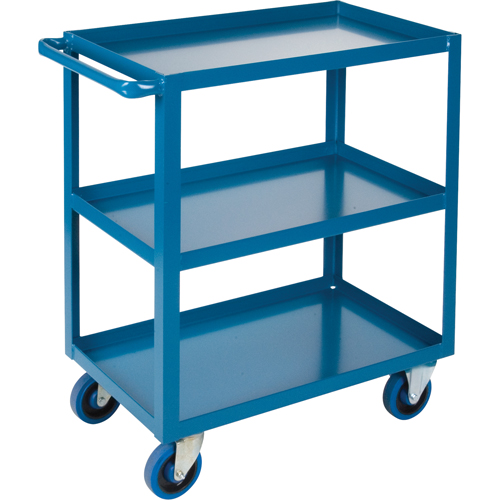Chariots &agrave; tablettes robustes, 3 Tiers, 18" la x 36" h x 33" p, Capacit&eacute; 1200 lb Seaboard Timber Mart