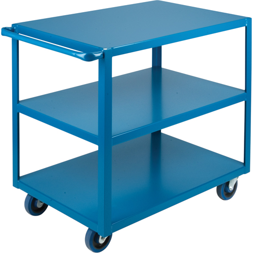 Heavy-Duty Shelf Carts, 3 Tiers, 24" W x 36" H x 39" D, 1200 lbs. Capacity Seaboard Timber Mart