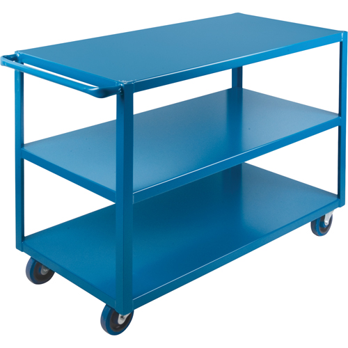 Heavy-Duty Shelf Carts, 3 Tiers, 24" W x 36" H x 51" D, 1200 lbs. Capacity Seaboard Timber Mart