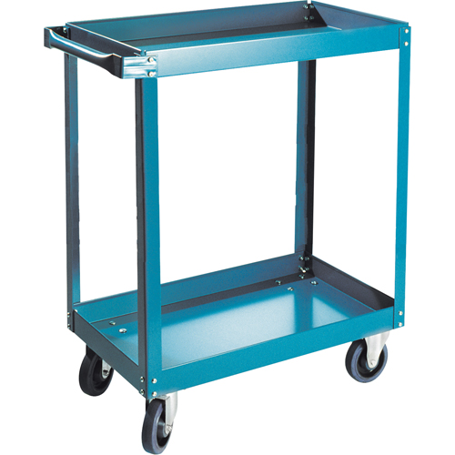 Shelf Carts , 2 Tiers, 18" W x 36" H x 30" D, 900 lbs. Capacity Seaboard Timber Mart