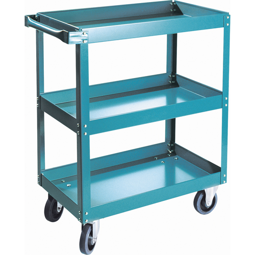 Shelf Carts , 3 Tiers, 18" W x 36" H x 30" D, 900 lbs. Capacity Seaboard Timber Mart