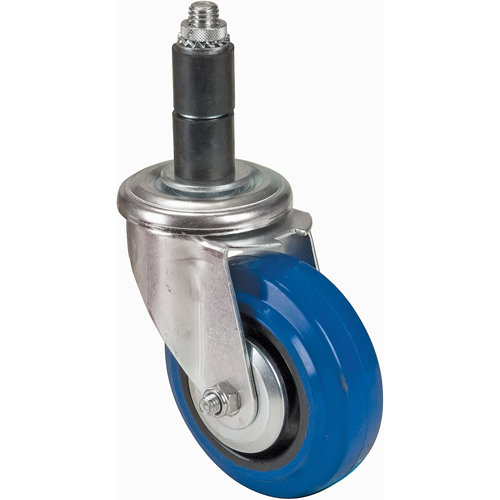 Rubber Stem Caster, Swivel, 4" (101.6 mm) Dia. Seaboard Timber Mart