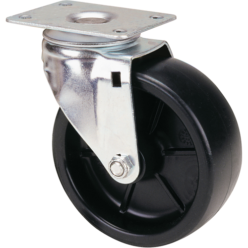 Caster, Swivel, 5" (127 mm), Polyolefin, 900 lbs. (408 kg.) Seaboard Timber Mart