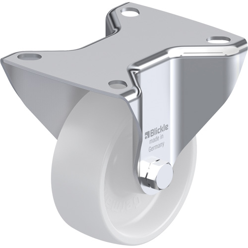 White Caster, Rigid, 3" (76 mm), Polyamide, 220 lbs. (100 kg.) Seaboard Timber Mart