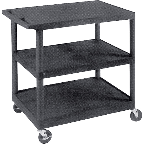 Utility Cart, 3 Tiers, 18" x 34" x 24", 400 lbs. Capacity Seaboard Timber Mart