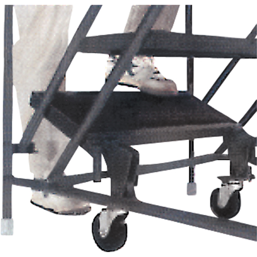 Slope Rolling Ladder, 9 Steps, Anti-Skid, 50° Incline, 90" High Seaboard Timber Mart