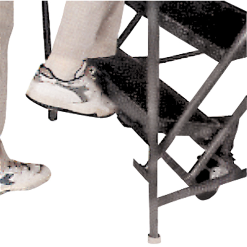 Slope Rolling Ladder, 9 Steps, Anti-Skid, 50° Incline, 90" High Seaboard Timber Mart