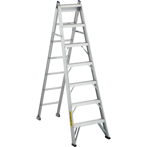 2700 Series Industrial Duty Multi-Way Ladders, 7', Aluminum, 250 lbs. Cap., ANSI 1, CSA 1 Seaboard Timber Mart