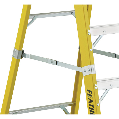 Industrial Heavy-Duty Platform Stepladders (6500 Series), 6', 300 lbs. Cap. Seaboard Timber Mart