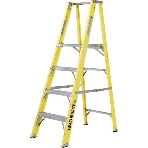 Industrial Heavy-Duty Platform Stepladders (6500 Series), 8', 300 lbs. Cap. Seaboard Timber Mart