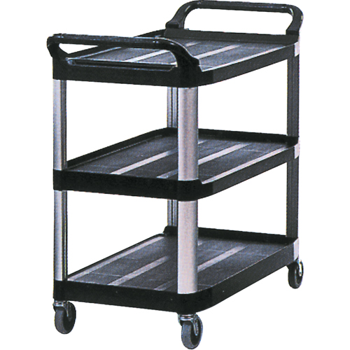 Utility Cart, 3 Tiers, 20" x 37" x 33-5/8", 300 lbs. Capacity Seaboard Timber Mart