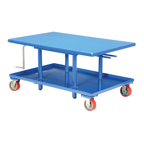 Table &eacute;l&eacute;vatrice &agrave; montant, 42" lo x 30" la, Acier, Capacit&eacute; 2000 lb Seaboard Timber Mart