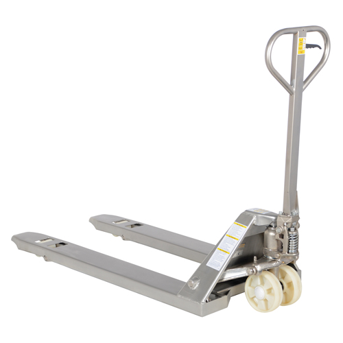 Pallet Truck, Stainless Steel, 48" L x 27" W, 5500 lbs. Capacity Seaboard Timber Mart