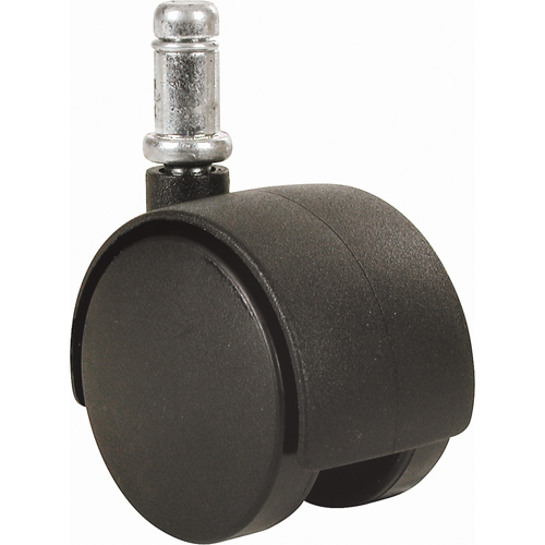 Twin Wheel Caster (300/400 Series), Swivel with Brake, 2" (51 mm) Dia., 75 lbs. (34 kg.) Capacity Seaboard Timber Mart
