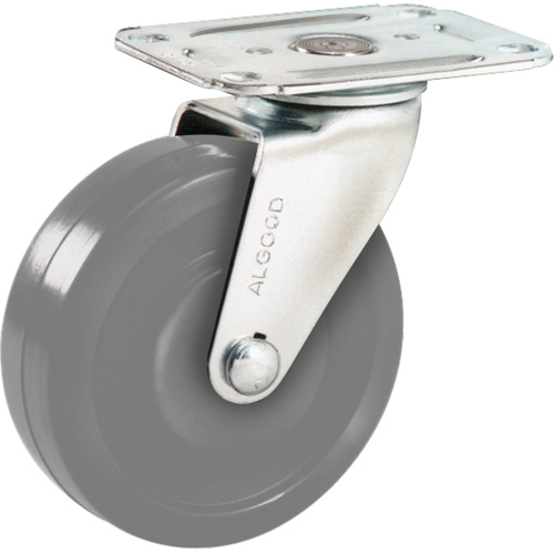Light-Duty Caster, Rigid, 4" (101.6 mm), Urethane, 150 lbs. (68 kg.) Seaboard Timber Mart