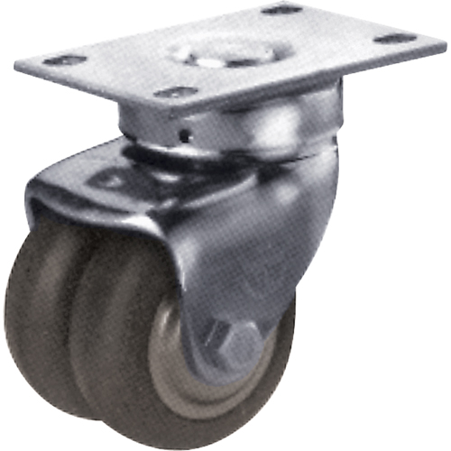 General Purpose Caster, Swivel, 2-1/2" (63.5 mm), Neoprene, 300 lbs. (136 kg.) Seaboard Timber Mart