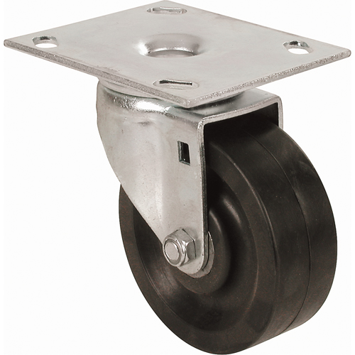 Heavy-Duty Caster, Swivel, 4" (101.6 mm), Hard Plastic/Nylon, 600 lbs. (272 kg.) Seaboard Timber Mart