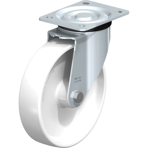 White Caster, Swivel, 8" (203.2 mm), Polyamide, 440 lbs. (199.58 kg.) Seaboard Timber Mart
