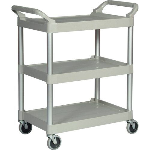 Light-Duty Utility Cart, 3 Tiers, 19" x 38" x 34", 200 lbs. Capacity Seaboard Timber Mart