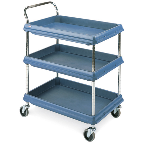 Deep Ledge Utility Cart, 3 Tiers, 21" x 41" x 33", 400 lbs. Capacity Seaboard Timber Mart