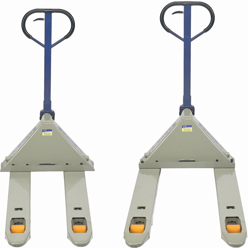 Adjustable Width Pallet Trucks, 48" L x 27" W, 5500 lbs. Capacity Seaboard Timber Mart