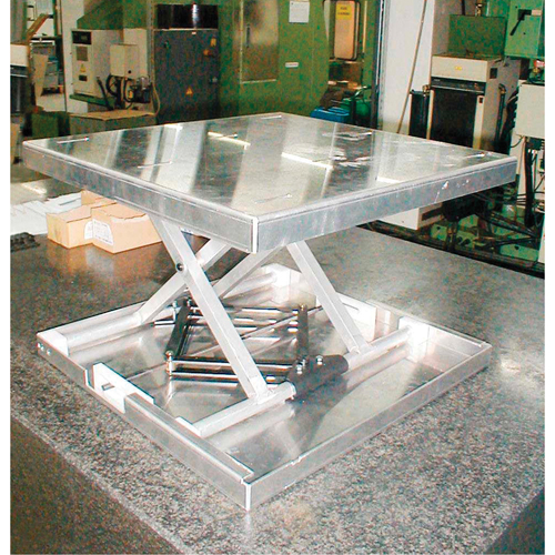 Dessus de table &eacute;l&eacute;vatrice &agrave; ciseaux Lift-Tool, 23" lo x 22" la, Aluminium, Capacit&eacute; 300 lb Seaboard Timber Mart