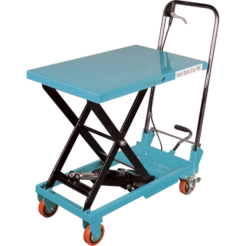 Heavy-Duty Hydraulic Scissor Lift Table, 27-1/2" L x 17-3/4" W, Steel, 330 lbs. Capacity Seaboard Timber Mart