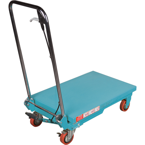 Heavy-Duty Hydraulic Scissor Lift Table, 27-1/2" L x 17-3/4" W, Steel, 330 lbs. Capacity Seaboard Timber Mart
