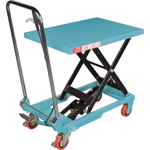 Heavy-Duty Hydraulic Scissor Lift Table, 27-1/2" L x 17-3/4" W, Steel, 330 lbs. Capacity Seaboard Timber Mart