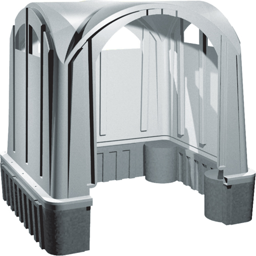Abris en poly pour l'ext&eacute;rieur, 3 murs, 7' lo x 6' la x 7' h Seaboard Timber Mart