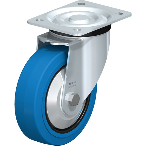 Blue Caster, Swivel, 6" (152.4 mm), Rubber, 770 lbs. (349 kg.) Seaboard Timber Mart