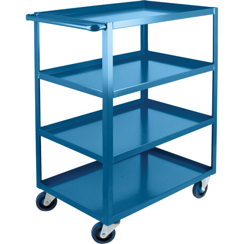 Heavy-Duty Shelf Carts, 4 Tiers, 24" W x 48" H x 39" D, 1200 lbs. Capacity Seaboard Timber Mart