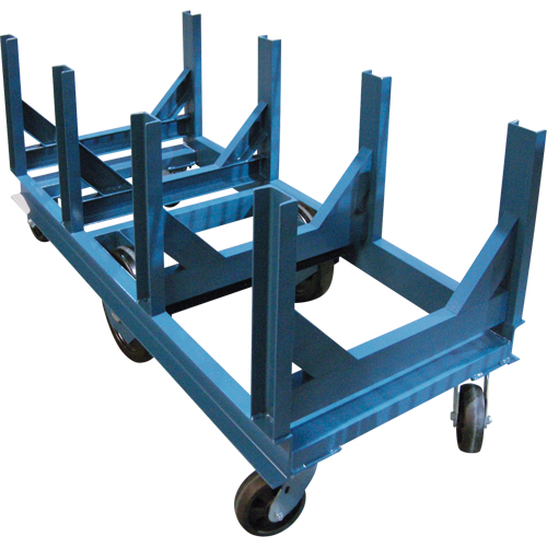 Bar Cradle Truck, 60" L x 28" W x 29" H, 5000 lbs. Capacity, Phenolic Wheels Seaboard Timber Mart