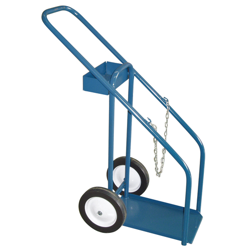 Gas Cylinder Carts, Semi-Pneumatic Wheels, 12" W x 16" L Base, 1000 lbs. Seaboard Timber Mart