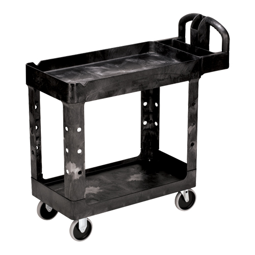 Chariot utilitaire robuste - 4500-88, 2 tiers, 17-1/8" x 33-1/4" x 39", Capacit&eacute; 500 lb Seaboard Timber Mart